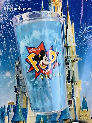 2022 Disney Parks Pop Century Resort Water Bottle Tumbler Cup Mickey Mouse • $34.95