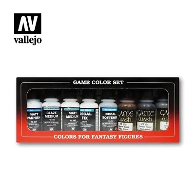 Vallejo Auxiliary Paint Set 8x17ml Bottles VAL73999 • £16.99