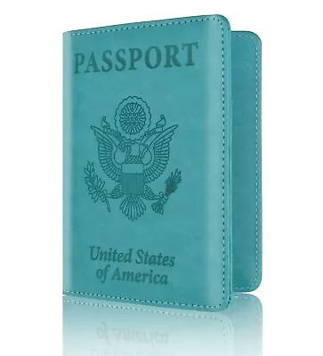 Wallet Holder Slim Leather Travel Passport  RFID Blocking ID Card Case Cover US • $7.81