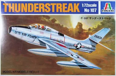 1997 Italeri F-84 Thunderstreak 1:72 Scale Model Kit #107 • $24.99