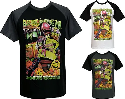 Zodiac Mindwarp Mens Ragan T-Shirt Witch Potions Hard Glam Rock Lowbrow Pin-up • £21.95