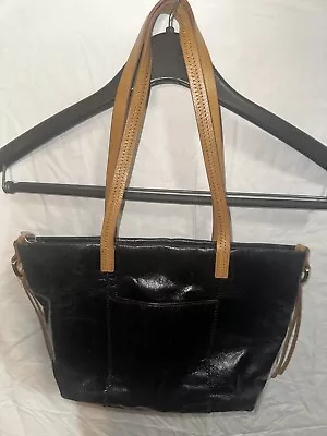 HOBO THE ORIGINAL Vintage Cecily Black Leather Handbag • $28