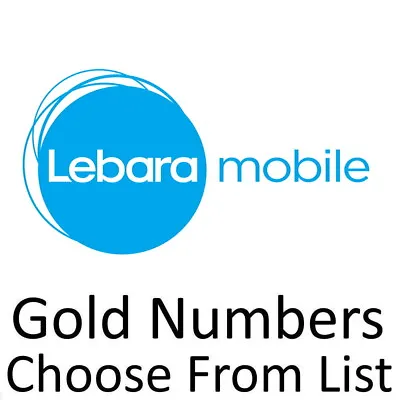 £7.49 • Buy Lebara Uk Gold Vip Business Easy Mobile Phone Number Diamond Platinum Sim Cards