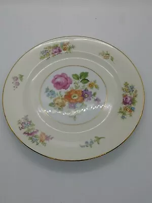 Noritake Made In Occupied Japan Plate Vintage  Flowers Roses Pink Purple Orange  • $16.25