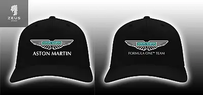 Aston Martin Car Logo Black Hat Baseball Cap Size S/M & L/XL • $22