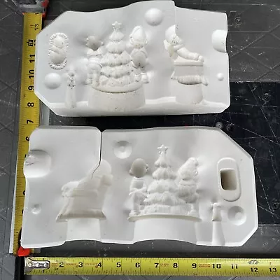 Santa Elves Scene Music Box Christmas Vintage Ceramic Mold Slip Casting Lot D42 • $9.99