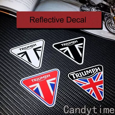 Reflective Fuel Tank Fairing Body Fender Helmet Decal Emblem Sticker For TRIUMPH • $9.45