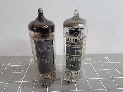 $14.87 • Buy 6AQ5 Type Mullard Vacuum Tube Lot Of (2) Vintage Radio Tubes