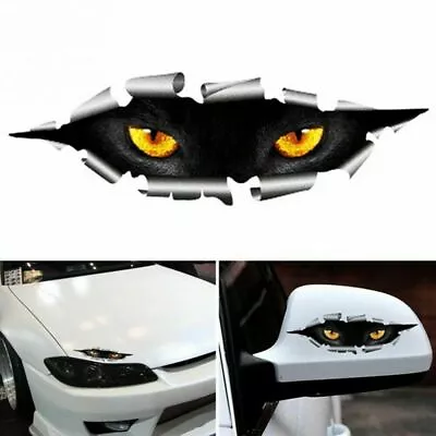 $2.92 • Buy Funny 3D Peeking Car Bumper Window Vinyl Decal Black Stickers Decor Accessories