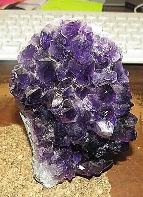 $89.96 • Buy Large   Amethyst Crystal Cluster  Cathedral Geode From Uruguay 