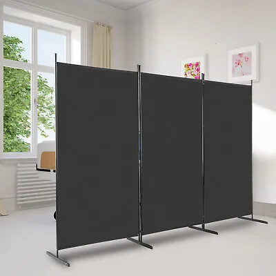 102 Inch 3 Panel Room Divider Folding Privacy Screen Dorm Decor Office Divider • $39.99