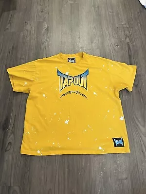 Tapout Forever 21 Paint Splatter Shirt Size XL Cyber Y2K Grunge MMA UFC  READ • $25