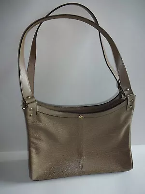 Vintage Brown John Romain Leather Pebbled Purse Shoulder Bag USA • $44.99