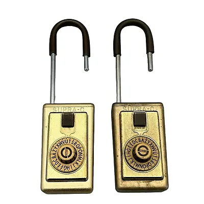 Vintage Set Of 2 Supra C Combination Lock Series 3 Unknown Combos Ships Quickly • $19.99