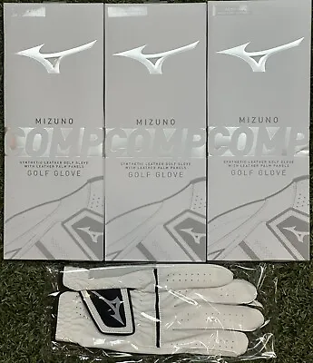 Mizuno Comp Golf Glove 3-Pack Bundle Lot Men's Small S New #81224 • $25.99