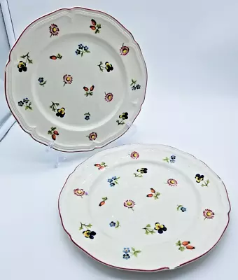 Villeroy & Boch Luxembourg PETITE FLEUR 8.25  Salad Luncheon Plates Set Of 2 • $16