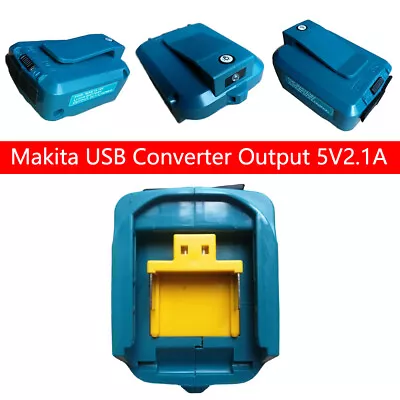 Dual USB Phone Charger Adapter ADP05 For Makita 14.4V 18V BL1830 BL1430 Lithium • £11.89