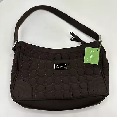 VERA BRADLEY Everyday Shoulder Bag ESPRESSO BROWN New With Tags MICROFIBER • $39.95