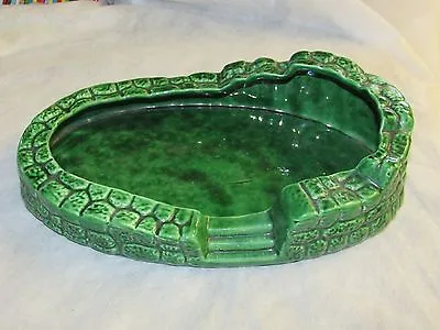 **LOOK** Superb DARTMOUTH POTTERY 189 Green Stepped Display Stand Floral Etc • £20.99