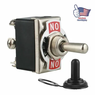 Heavy Duty 20A 125V DPDT 2 Pole Double Throw 6 Terminal On/Off/On Toggle Switch • $8.24
