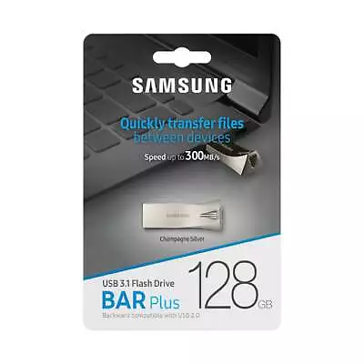 Samsung Bar Plus 128GB USB 3.1 Flash Drive 300MB/S Memory Stick Pen Drive Laptop • $62.95