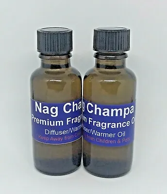 NAG CHAMPA PREMIUM FRAGRANCE OIL  2x 30ml Nagchampa Free Shipping • $10.44