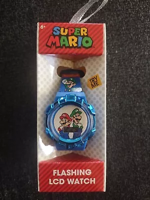 Super Mario Boys Flashing  Light Up Dial Watch. MARIO & LUIGI. • $11