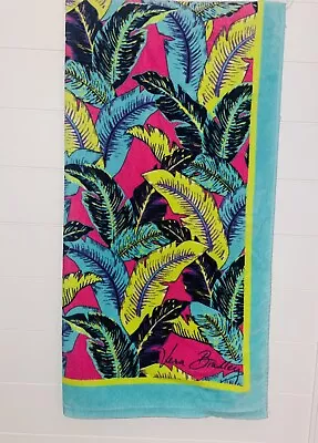 Vera Bradley Beach Towel Palm Feathers Fronds 32 X 62 RETIRED • $25.50
