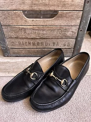 GUCCI Men's Bit Loafers Shoes - Black - Sz 7 D • $169.99