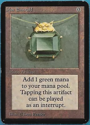 Mox Emerald Alpha PLD (Reserved List Power 9 MTG Magic Card) (435780) ABUGames • $14953.99