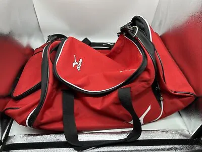 Mizuno Volleyball All Sports Duffel Bag 26x15x12” Red Football Baseball • $24