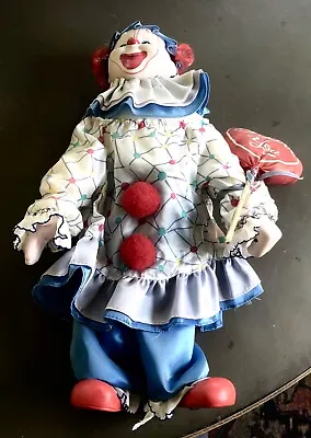 Heritage Mint Ltd Clown 1989  Porcelain Doll Lovable Louis W/Box Hand Painted • $19.95