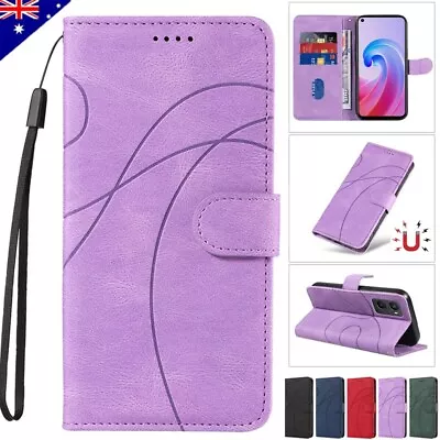 For OPPO Reno 11F 5G A17 A58 A74 A78 A38 A57 A16 Leather Wallet Case Flip Cover • $12.19