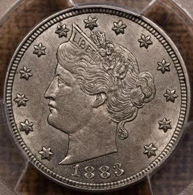$6.50 • Buy 1883 CENTS Liberty V Nickel, PCGS AU55, Orig, Gem For Grade! DavidKahnRareCoins