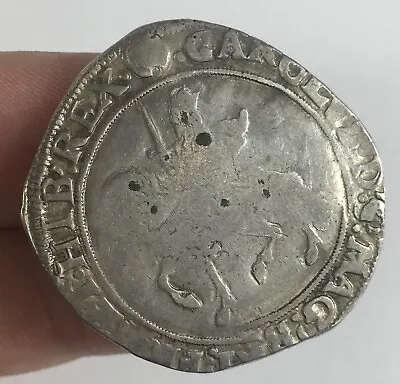 1625-49 Charles I 1st Half Crown Silver Coin  • £395