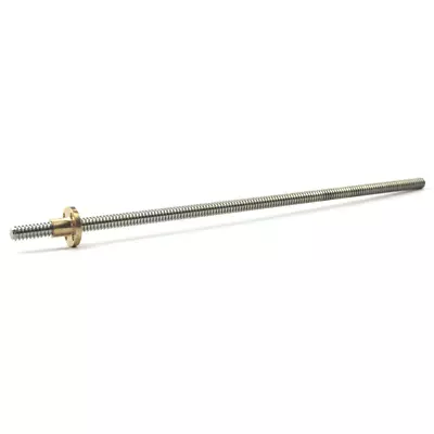 T8 Lead Screw Pitch 1mm/2mm Lead 1/2/4/8/12/14mm Rod Stainless With Brass Nut • $8.86