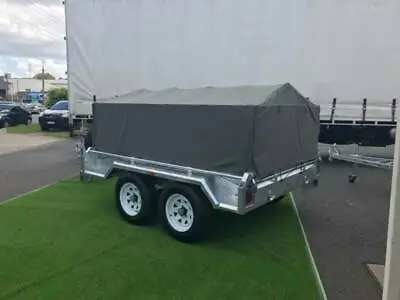 CANVAS BOX TRAILER CANOPY & GALVANISED POLES (7x5x60)  NEW  To Fit Cage Trailer. • $399.95