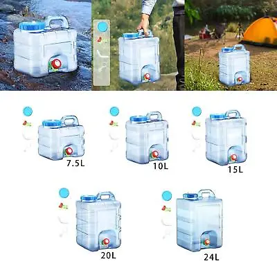 Camping Water Container With Faucet Water Bucket Water Jug For Picnic Hiking • $31.90