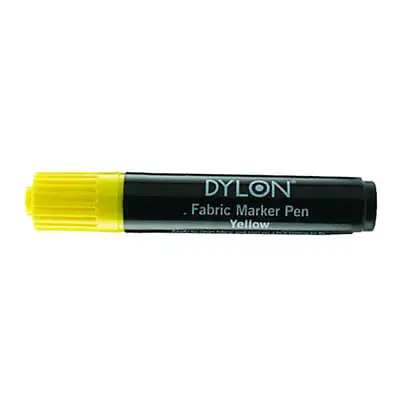 £10.37 • Buy DYLON Textile Pens Yellow Permanent Marker For All Fabrics T-Shirt Dress