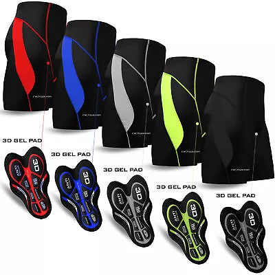 Mens Cycling Shorts Bicycle 3D Gel Pad MTB Road Bike Mountain Biking Clothing • $18.99