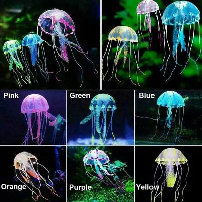 $3.39 • Buy Bright Jellyfish Aquarium Fish Tank Decoration Animal Accessories