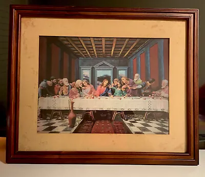 22”x 18” 3D Jesus Last Supper Picture Religious Home Decor Hologram Photo • £33.77