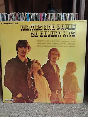 Mamas And Papas 20 Golden Hits 1973 Double Vinyl LP  • $19.73