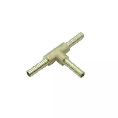 2pcs Brass Hose Barb Tee Fitting Connector For Hose ID 1/8  Gas Fuel Water Air • $7.99