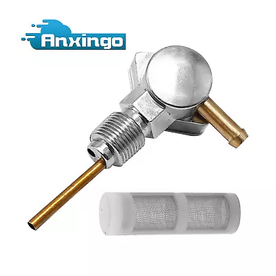 3/8  NPT Fuel Gas Tank Petcock Valve Chrome 90° Socket Fit For Harley Motorcycle • $17.61