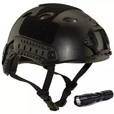 Tactical Helmet Airsoft Army Military Style PJ Type Fast Helmet With NVG Mount • £42.99