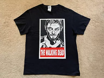 RARE The Walking Dead DARYL DIXON Graphic Novel T Shirt Tee BLACK MED MSP $30* • $8.96