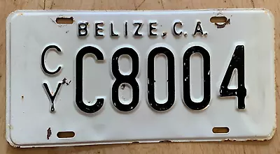 Belize Central America Auto License Plate   Cy C 8004   Cy • $34.99