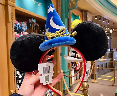 Authentic Disney Sorcerer Fantasia Mickey Mouse Ear Hat Headband Shanghai Disney • $23.99