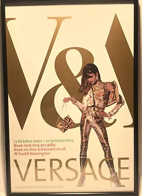 VERSACE Spring-Summer 1992 Linda Evangelista Framed Poster • $295